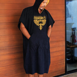 Poncho Preto e Laranja Itacoatiara Pro