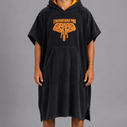 Poncho Preto e Laranja- Itacoatiara Pro 2026